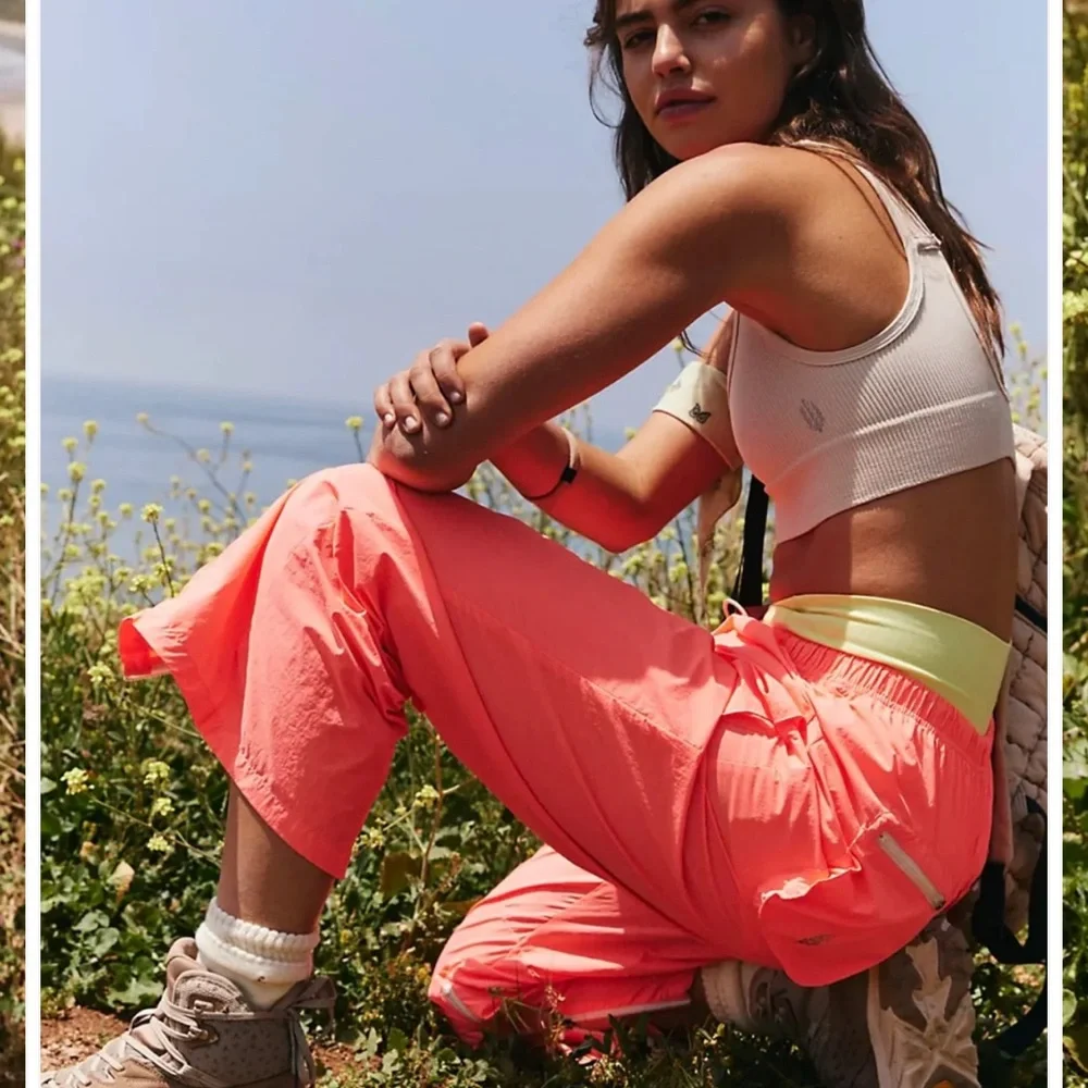 FP Movement by Free People Vibrant Coral Joggers - Picture 3 of 10